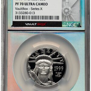 1999-W Modern Bullion Coins (1999-W Proof Platinum Eagle 1/2 oz Vault Box Series X Silver Core)