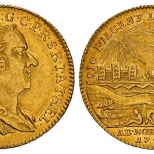 World Coins ("GERMAN STATES. Pfalz-Electoral Pfalz. Karl Theodor. (Electorate-Palatinate of the Rhine, 1743-1777-1799). 1764 AS AV Ducat. NGC AU55. By Anton Schäffer. Mannheim. CAR • THEODOR • D • G • C • P • R • S • R • I • A • T • & • EL •. Bust, right; initials be)
