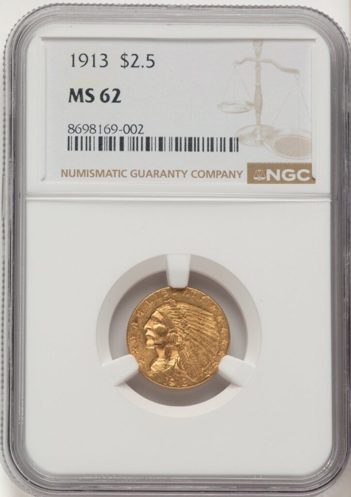 1913 Indian Quarter Eagles (1913 $2 1/2)