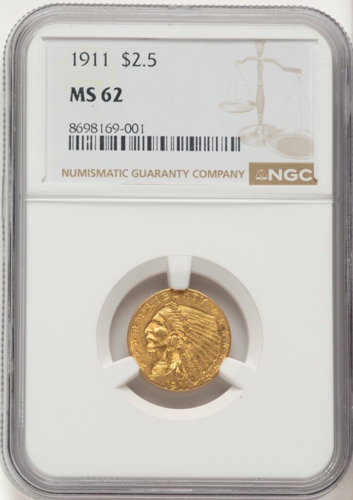 1911 Indian Quarter Eagles (1911 $2 1/2)
