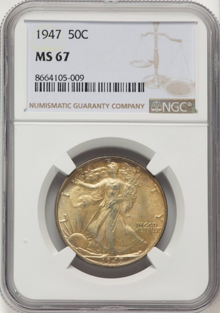 1947 Walking Liberty Half Dollars (1947 50C)