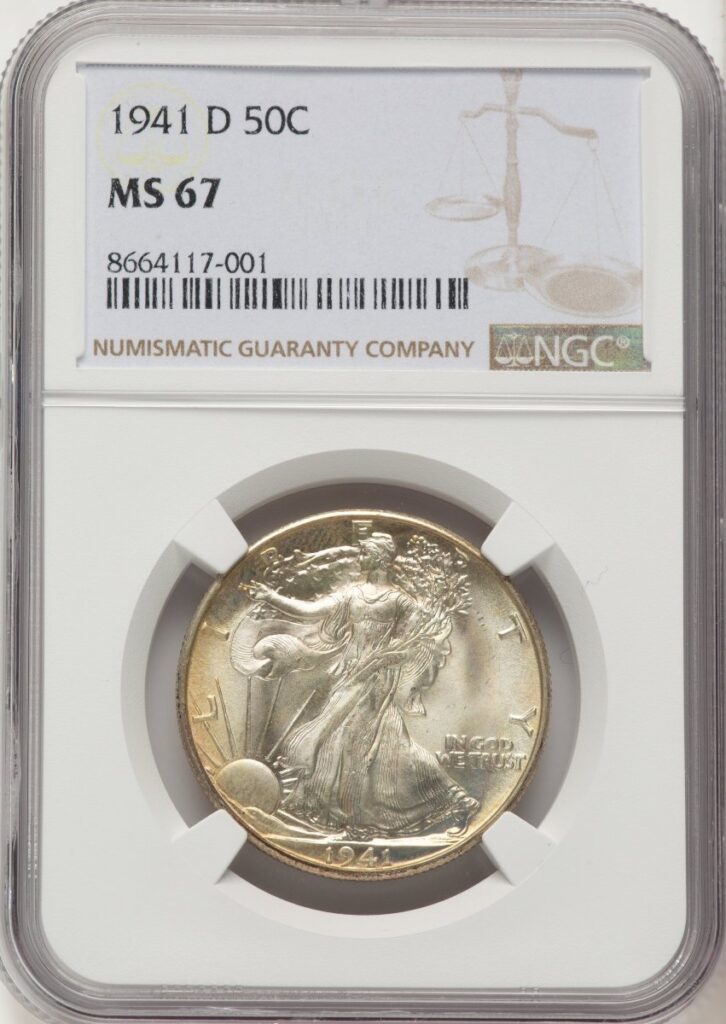 1941-D Walking Liberty Half Dollars (1941-D 50C, MS)