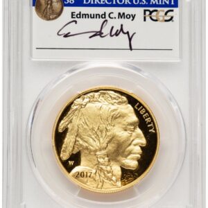 2017-W Modern Bullion Coins (2017-W Proof Gold Buffalo 1 oz FDI Ed Moy Philadelphia)