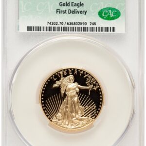 2017-W Modern Bullion Coins (2017-W Proof Gold Eagle 1/2 oz First Delivery)