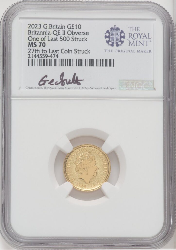 1000 Royal Succession (2023 G.B. G10 BRITANNIA 2 COIN KING AND QUEEN SET #27)