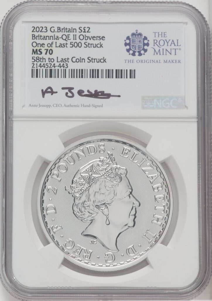 1000 Royal Succession (2023 G.B. S2 BRITANNIA 2 COIN KING AND QUEEN SET #58)