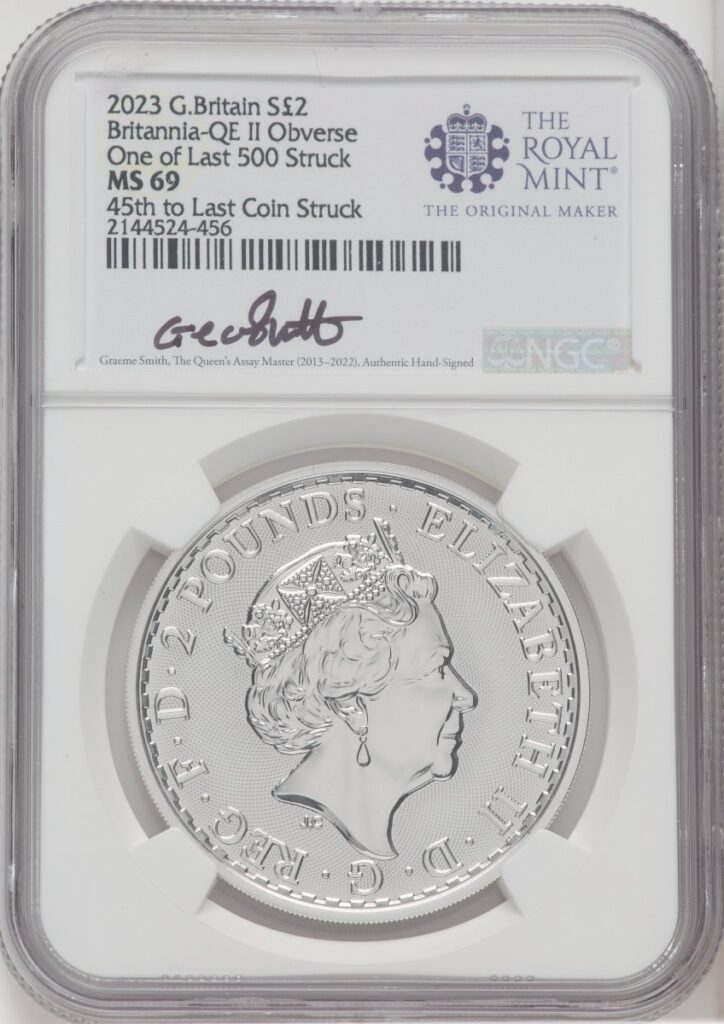 1000 Royal Succession (2023 G.B. S2 BRITANNIA 2 COIN KING AND QUEEN SET #45)