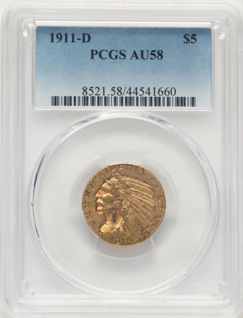 1911-D Indian Half Eagles (1911-D $5)