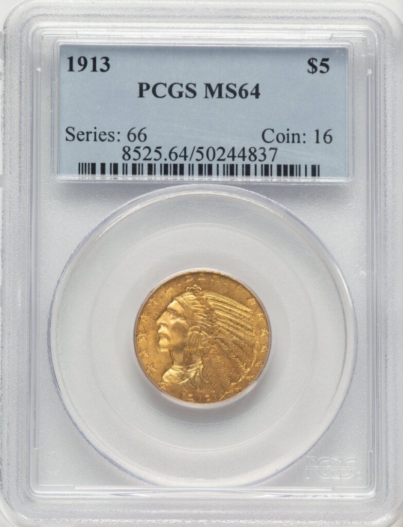 1913 Indian Half Eagles (1913 $5)