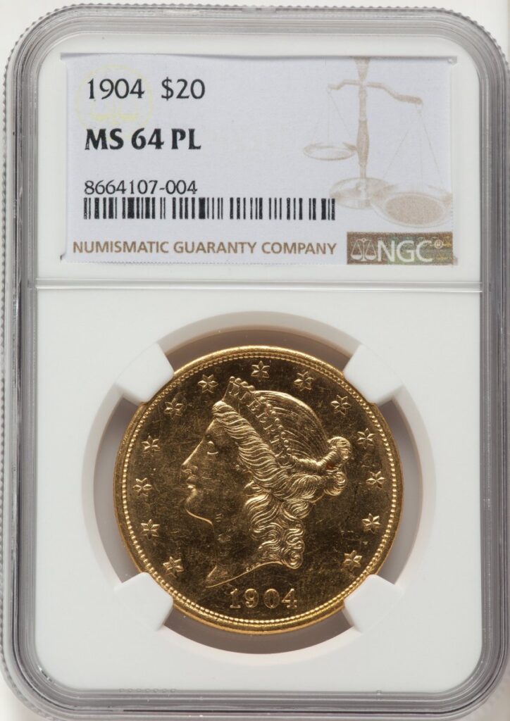 1904 Liberty Double Eagles (1904 $20, PL)