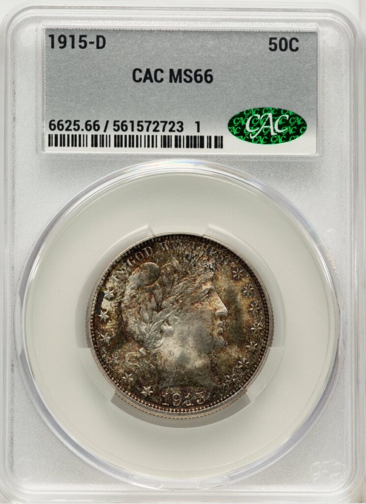 1915-D Barber Half Dollars (1915-D 50C)